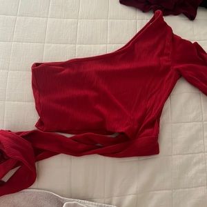 Garage Red Crop Top - Size M